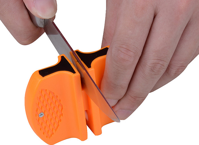 Portable Mini Knives Sharpener , 2 Stage Knife Sharpener Long Lifespan