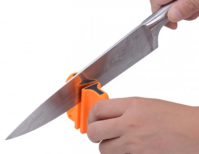 Mini Size Outdoor Knife Sharpener With Tungsten Blade And Ceramic Rod
