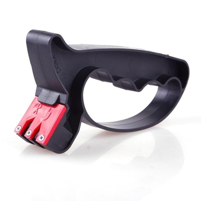 Black PP Shear Sharp Scissor Sharpener With Tungsten Steel For Outdoor