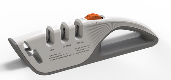 Adjustable Angle Knife Sharpener with 3-Stage Sharpening and Stable Angle-Locking Structure