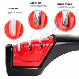 Manual Handle Household Knife Sharpener Mini Knife Sharpener 240g Weight