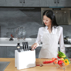 Create design automatically UV smart sterilize disinfecting knife holder knife block organizer for kitchen