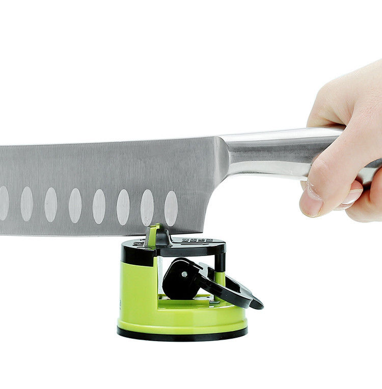 Green Color Manual Kitchen Knife Sharpener Handheld Knife Sharpener