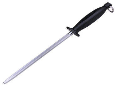 Solid Steel Sharpening Rod , Ceramic Rod Sharpener For Knife Sharpening