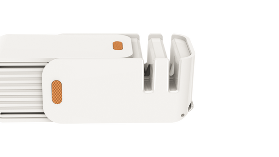 Portable Manual Kitchen Knife Sharpener with Tungsten Carbide & Ceramic