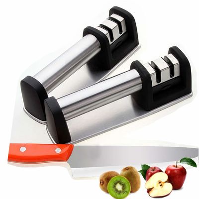 Easy Manual Ceramic And Tungsten Premium Quality Stainless Steel Knife Sharpener For Dull Straight And Serrated Knives