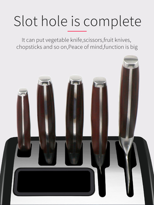 kitchen gadgets plastic single dry electric uv smart magnetic knife holder with sharpener